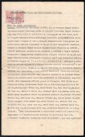 1935 Bp., Orsz. M. Kir. Rajztanárvizsgáló Bizottság által kiállított rajztanári oklevél, hiteles másolat; Dr. Ferenczy József főtitkár, jegyző aláírásával, szárazbélyegzővel, 40+40 f okmánybélyeggel