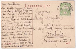 1916 Halmi, Halmeu; Pályaudvar, vasútállomás, Zsinagóga. W.L. 1692. / railway station, synagogue