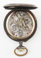 Regulateur katonai zsebóra, mechanikus szerkezettel, szép korának megfelelő állapot, működik d: 55 m...