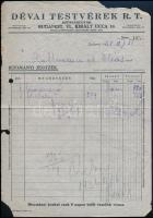 1931-1932 Bp., 3 db óra-ékszer számla, vegyes állapot