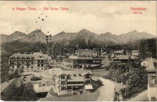 1910 Tátrafüred, Ótátrafüred, Altschmecks, Stary Smokovec (Magas Tátra, Vysoké Tatry); Kertész Tódor üzlete, kávéház / shop, cafe