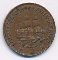 Dél-Afrika 1941. 1p bronz "VI. György" T:1-
South Africa 1941. 1 Penny bronze "Georg...