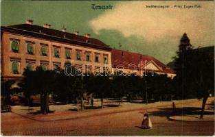 1912 Temesvár, Timisoara; Jenő herceg tér / square