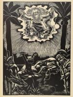 Dallos Hanna (1907-1945): Mi atyánk. 10 db fametszet. Bp., é.n., Kir. Magyar Egyetemi Nyomda. Jelezv...