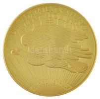 Amerikai Egyesült Államok DN aranyozott Cu emlékérem az 1933-as 20$ alapján, "COPY" jelzés...