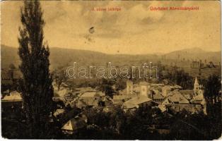 1928 Abrudbánya, Abrud; város látképe templomokkal. W.L. 3206. / churches (EK)