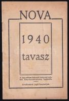 1940 Nova (Irodalmi Intézet) kiadó 1940 tavaszi prospektusa, 8 sztl. lev.