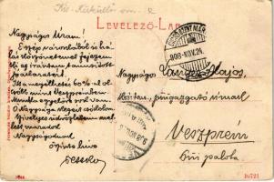 1908 Dicsőszentmárton, Tarnaveni, Diciosanmartin; Római katolikus templom, m. kir. postahivatal. Jer...