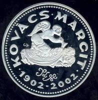 2002. 3000Ft Ag "Kovács Margit" T:PP Csak 4000db! Tanúsítvánnyal!