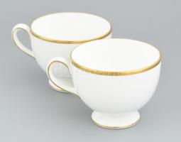 Wedgewood porcelán teás Kávés készlet. Hiányos. Hat személyes. Aranyozott, jelzett, hibátlan. A kann...