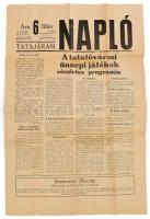 1935 Tatajárási Napló I. évf. 7. sz., 1935. jún. 19., hajtott, apró szakadásokkal, 6 p.