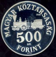 1991. 500Ft Ag "Széchenyi" T:PP Tanúsítvánnyal!