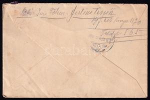 1918 Field cover "Kgf. Arb. Komp. 1120" + "FP 565" 1918 Tábori posta levél "...