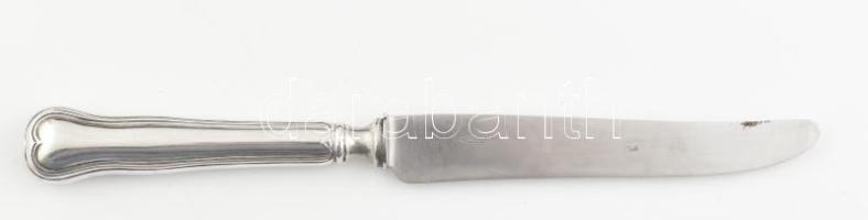 12 személyes ezüstözött évőkészlet, 2 dobozban, jelzett, szép állapotban. 36 db: 12db villa, kanál, ...