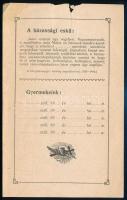 1927 Házassági emléklap, Bp., Krisztinaváros, Zelliger Vilmos (1862-1931) prelátus, plébános autográ...