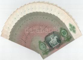 1936. 10P (22x) sorszámkövetők "B 712 087612 - 087633" T:I-,II