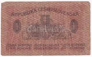 Csehszlovákia 1919. 1K T:III- ly. Czechoslovakia 1919. 1 Koruna C:VG  Krause 6.a