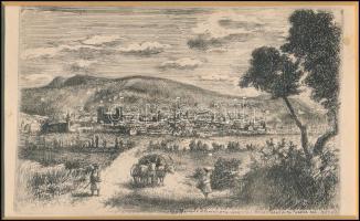 Varga Nándor Lajos (1895-1978): Pécs (Rohbock után) rézkarc, papír, jelzett a karcon, 9×15 cm Paszpa...