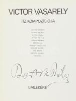 Victor Vasarely 10 kompozíciója versekkel, Bartók Béla emlékére. Bp., é.n., Helikon. Ofszet, papír. ...