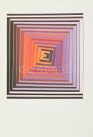 Victor Vasarely 10 kompozíciója versekkel, Bartók Béla emlékére. Bp., é.n., Helikon. Ofszet, papír. ...