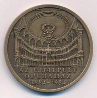 Bognár György (1944-) 1984. "Az újjáépült Operaház 1884-1984" bronz emlékérem (42,5mm) T:1-