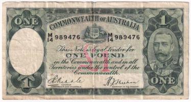 Ausztrália 1933-1938. 1P T:III Australia 1933-1938. 1 Pound C:F  Krause P# 22