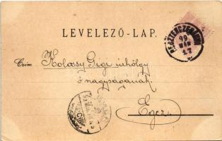 1899 (Vorläufer) Besztercebánya, Banská Bystrica; Hungaria szálloda. Ilona műintézet / hotel (EK)