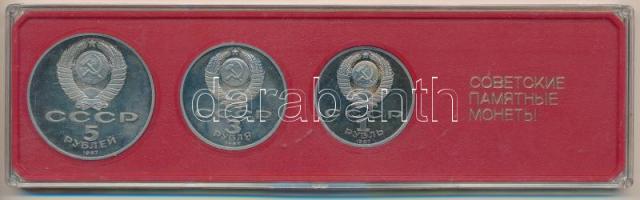 Szovjetunió 1987. 1R Cu-Ni + 3R Cu-Ni + 5R Cu-Ni "Az Októberi Forradalom 70. évfordulója" ...