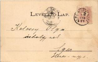 1899 (Vorläufer) Stószfürdő, Stoósz-fürdő, Kúpele Stós; nyugati részlet, Kompordai ház. Wlaslovits G...