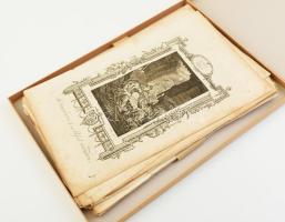 cca 1780 Bibliai témájú rézkarcok 83 db nagy méretű illusztráció az Ó- és Újszövetséghez. 38x24 cm