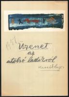 Kassák Lajos: Az idő múlásában. Bp., 1971, Képzőművészeti Alap. Fakszimile kiadás. Színes illusztrác...