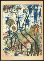 Kassák Lajos: Az idő múlásában. Bp., 1971, Képzőművészeti Alap. Fakszimile kiadás. Színes illusztrác...