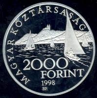 1998. 2000Ft Ag "Régi balatoni hajók II-Phoenix" T:PP Csak 10.000db!