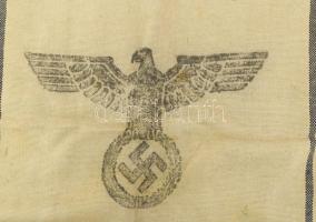 Juta vászon zsák horogkeresztes pecséttel 1944 II. Verpfl. 68x96 cm