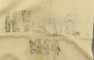 Juta vászon zsák horogkeresztes pecséttel 1944 II. Verpfl. 68x96 cm