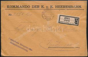 1918 Ajánlott tábori levél "EP RADOM"