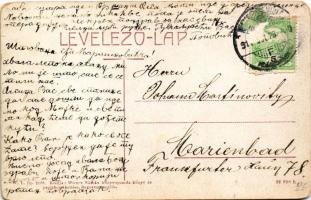 1911 Nagyszentmiklós, Sannicolau Mare; Kálmán utca, Takarékpénztár. W.L. Bp. 2109. Wiener Náthán kia...