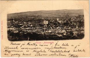 1900 Szászváros, Broos, Orastie; látkép. H. Graef kiadása / general view (vágott / cut)