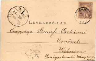 1900 Szászváros, Broos, Orastie; látkép. H. Graef kiadása / general view (vágott / cut)