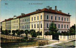 1914 Dés, Dej; M. kir. honvédlaktanya. Medgyesy és Társa kiadása / K.u.K. military barracks (EK)