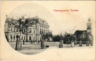 Torda, Turda; Vármegyeháza / county hall (fl)