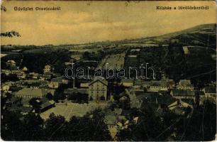 1908 Oravicabánya, Oravica, Oravicza, Oravita; kilátás a lövöldekertből. W.L. Bp. 1203. / general view (fa)