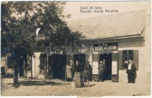 1930 Margitta, Marghita; Horváth tőzsde / Debit de tutun / shop. photo (lyuk / pinhole)