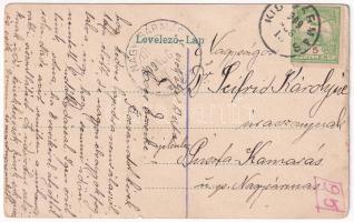 1909 Beszterce, Bistritz, Bistrita; Evangélikus templom. "Bistritzer Zeitung" politikai he...