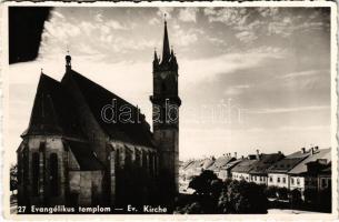 1943 Beszterce, Bistritz, Bistrita; Evangélikus templom / Ev. Kirche / Lutheran church (EK)