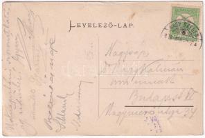 1906 Szebenjuharos, Hohe Rinne, Paltinis; gyógyház. Ritka erdélyi hotelposta! / Kurhaus auf der Hohe...