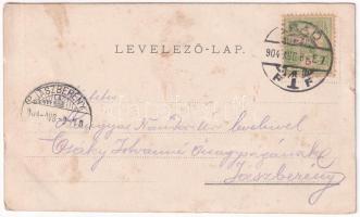 1904 Arad, Minorita templom, vár főkapuja, Maros-part, Lyceum, Arad-Csanádi egy. Vasutak palotája, l...