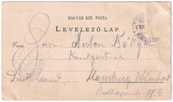 1897 (Vorläufer!) Temesvár, Timisoara; Ferenc József színház, Piarista templom, Városháza, Jenő herc...