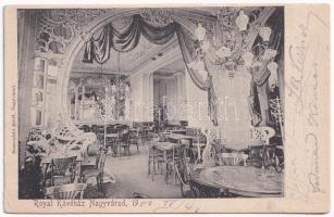 1901 Nagyvárad, Oradea; Royal kávéház, belső. Sonnenfeld Adolf kiadása / café, interior (EK)
