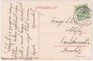 1912 Lugos, Lugoj; Izabella tér, Városháza, piac, Sternlicht Manó (ezelőtt Winetz Isidor) bútorcsarn...